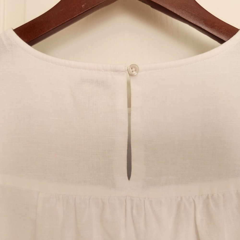 NWOT J. Crew Factory Embroidered Linen/Cotton Dress XXS - Picture 5 of 7